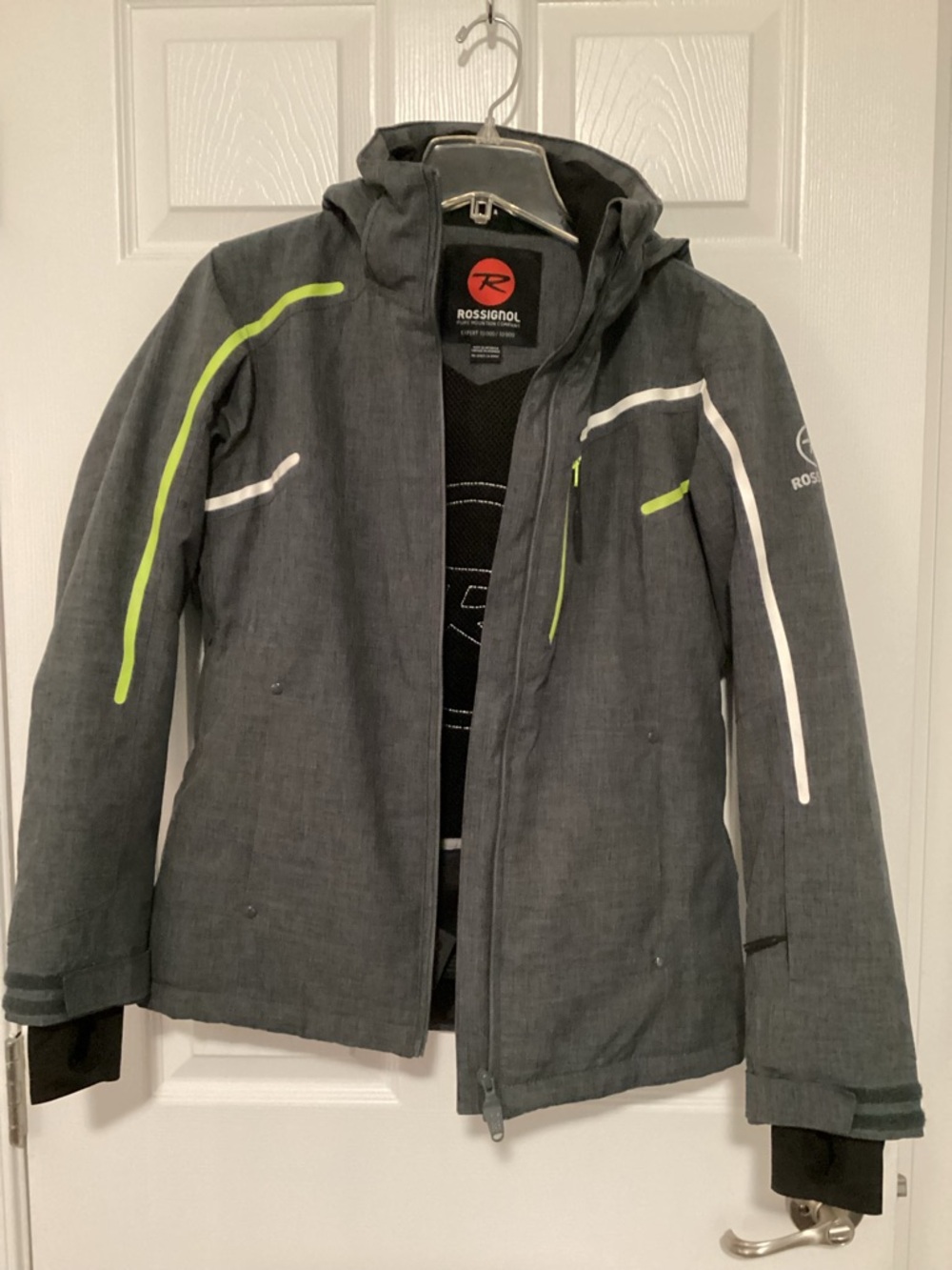 Rossignol Gray Jacket with Black Interior and Red Logo